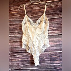 Ashley Taylor Vintage Sheer Flowered One Piece! Size Small.